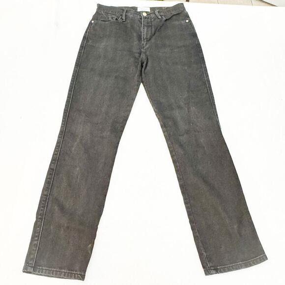 Frame Le Sylvie Slender Straight Tonal Stripe Denim Jeans Size 27 - Picture 2 of 8